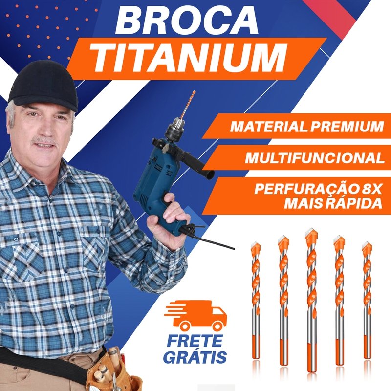 Broca Titanium - Broca Multifuncional Ultra Resistente