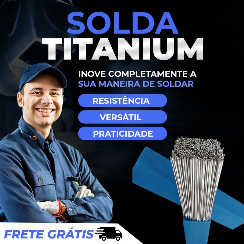 Solda Titanium - Hastes de Alumínio para Soldagem super Resistentes - KIT COM 20 UNIDADES