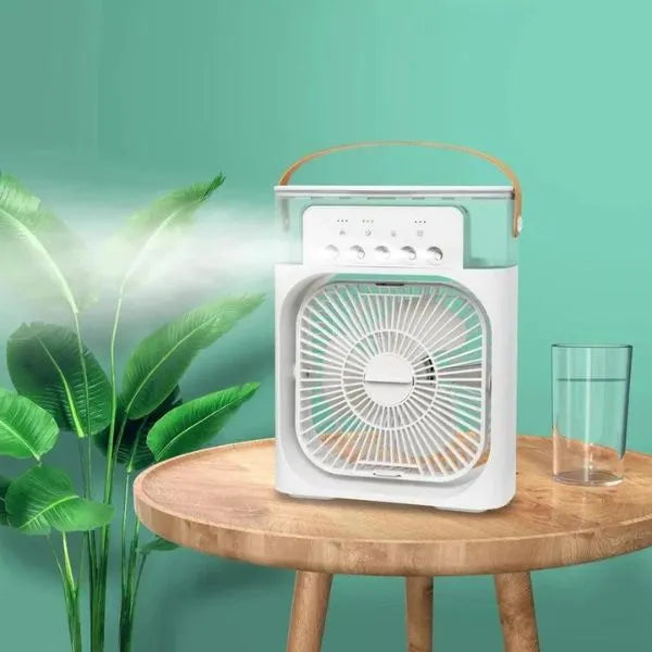 Ventilador com Umidificador de Ar Portátil