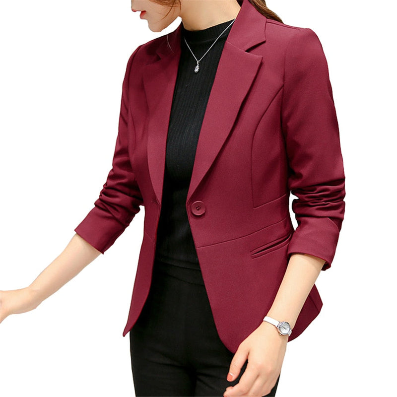 Blazer Feminino Alfaiataria Manga Longa