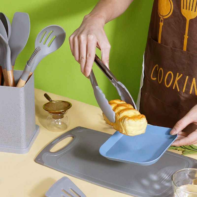 Kit de Utensílios de Cozinha em Silicone - Jogo de 19 Utensílios