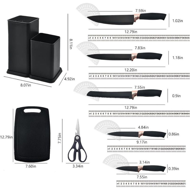 Kit de Utensílios de Cozinha em Silicone - Jogo de 19 Utensílios