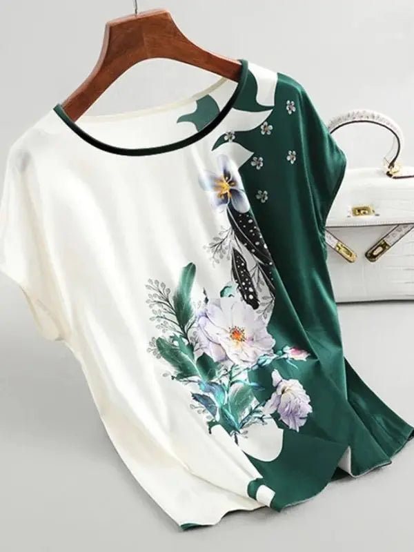 Blusa Feminina em Cetim - Floral