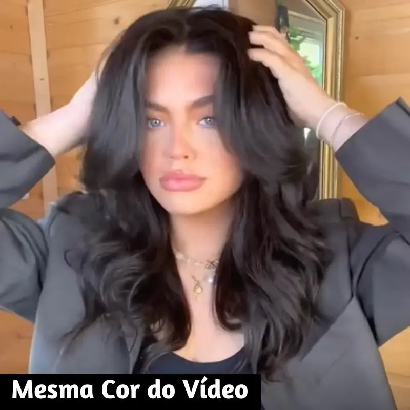 Cabelo Natural Feito a Mão | Aumente o Volume Do Seu Cabelo 60cm