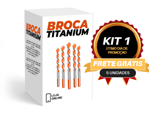 Broca Titanium - Broca Multifuncional Ultra Resistente