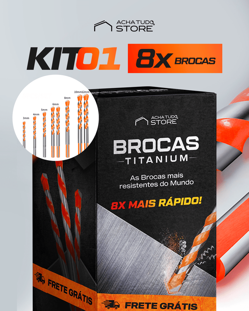 Broca Titanium - Broca Multifuncional Ultra Resistente