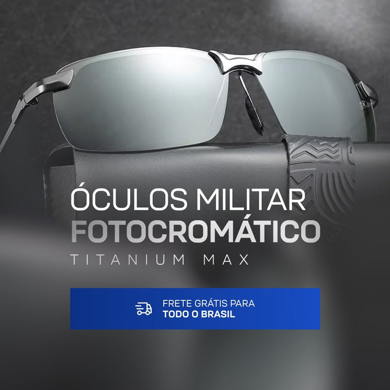 Óculos Militar Fotocromático Titanium Max