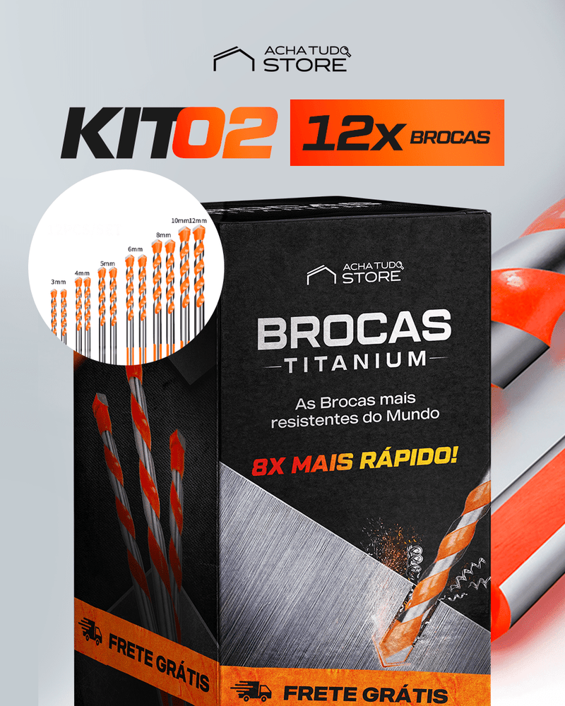 Broca Titanium - Broca Multifuncional Ultra Resistente