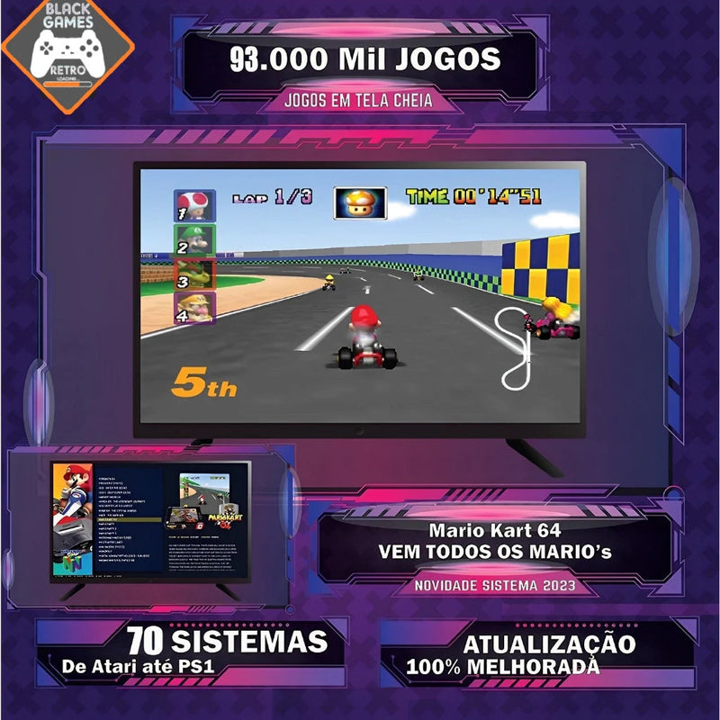 Super Game Retro - 140 MIL JOGOS + NETFLIX