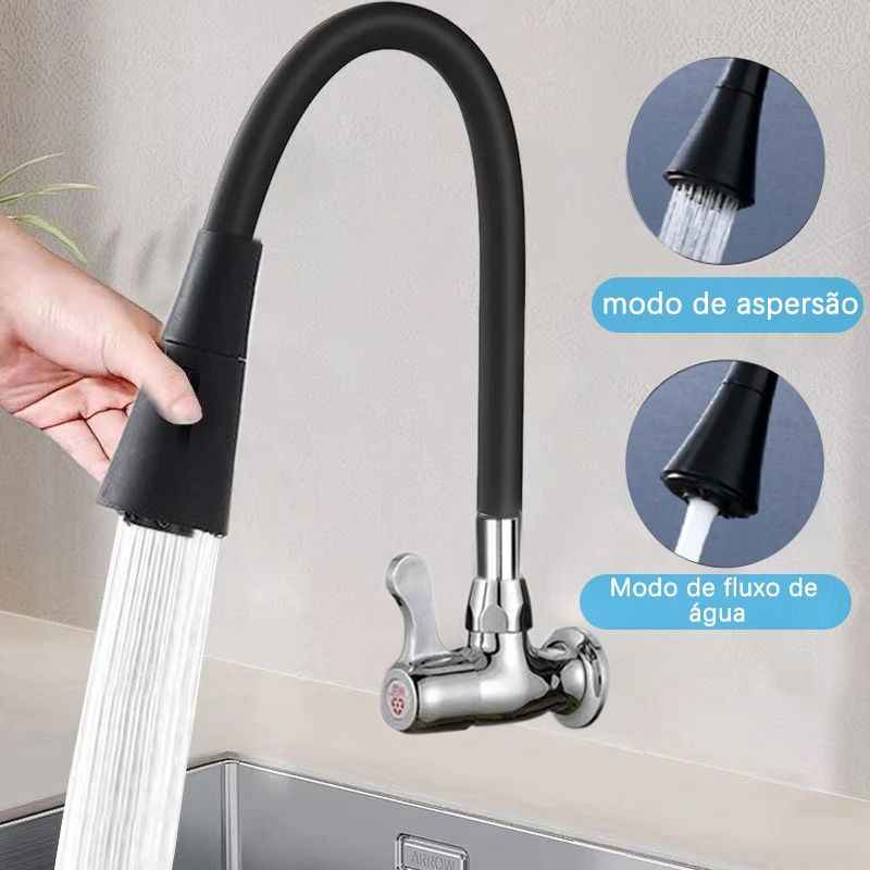 Torneira para Cozinha - Flexível e Giratória