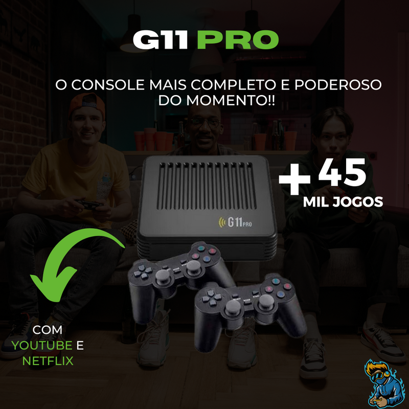 [LEVE 2 PAGUE 1] - GAME BOX G11 PRO® - 45 mil jogos - 128G + Game Portátil de BRINDE